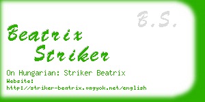 beatrix striker business card